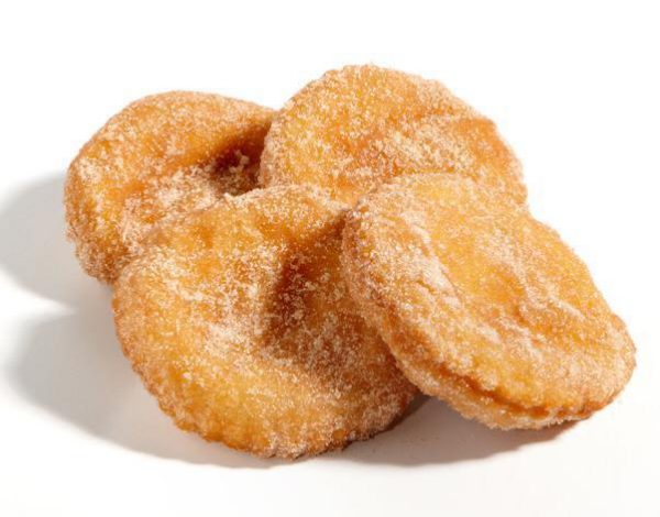 Verse appelbeignet met suiker